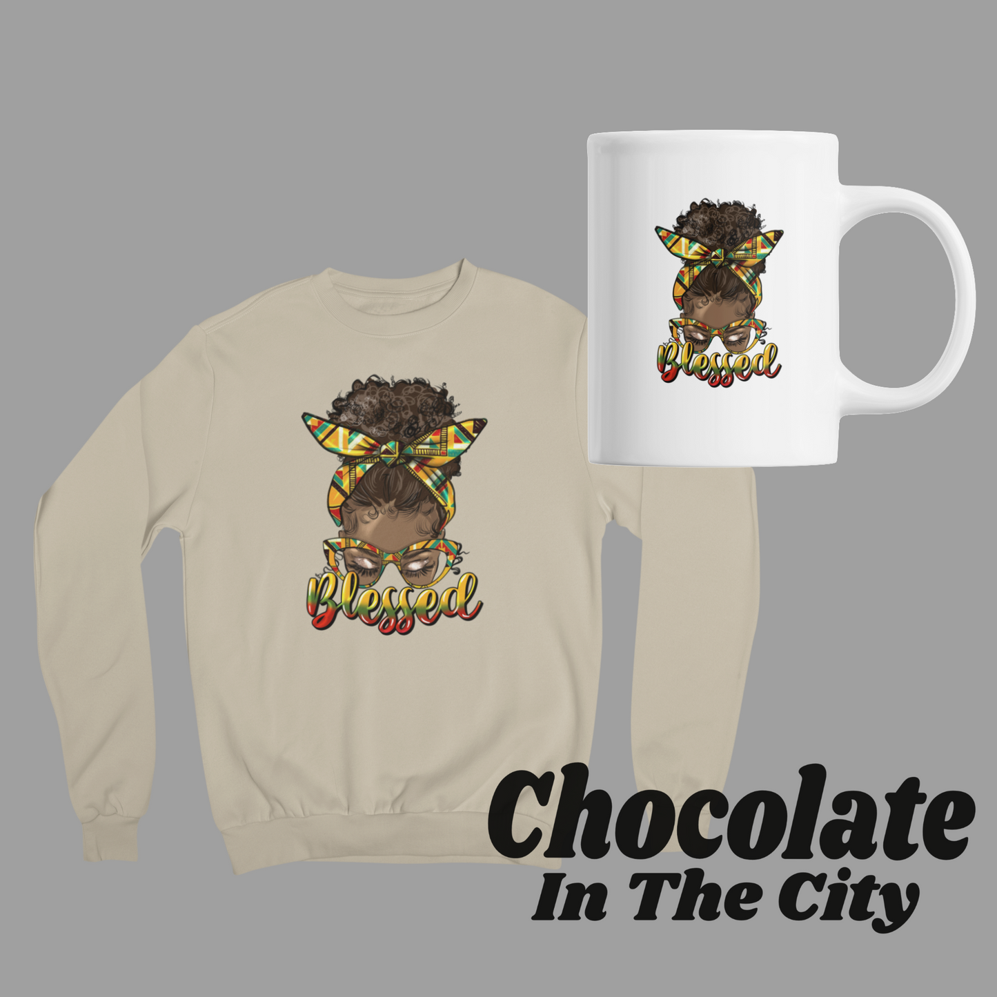 Blessed Woman Sweatshirt & Mug Set