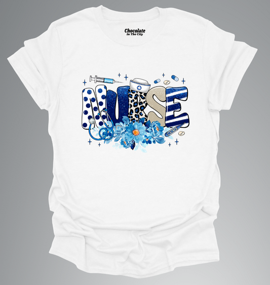 Blue Nurse - T-Shirt