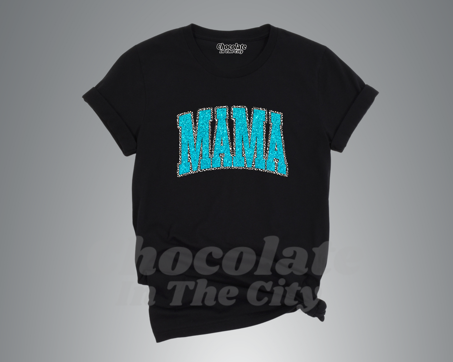 Mama Faux Glitter T-Shirt