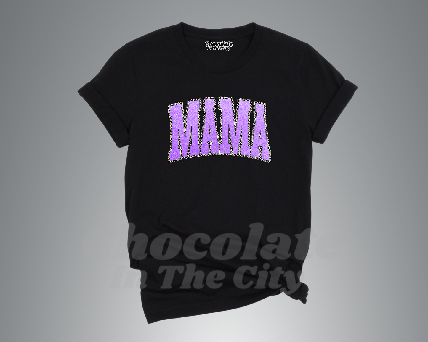 Mama Faux Glitter T-Shirt