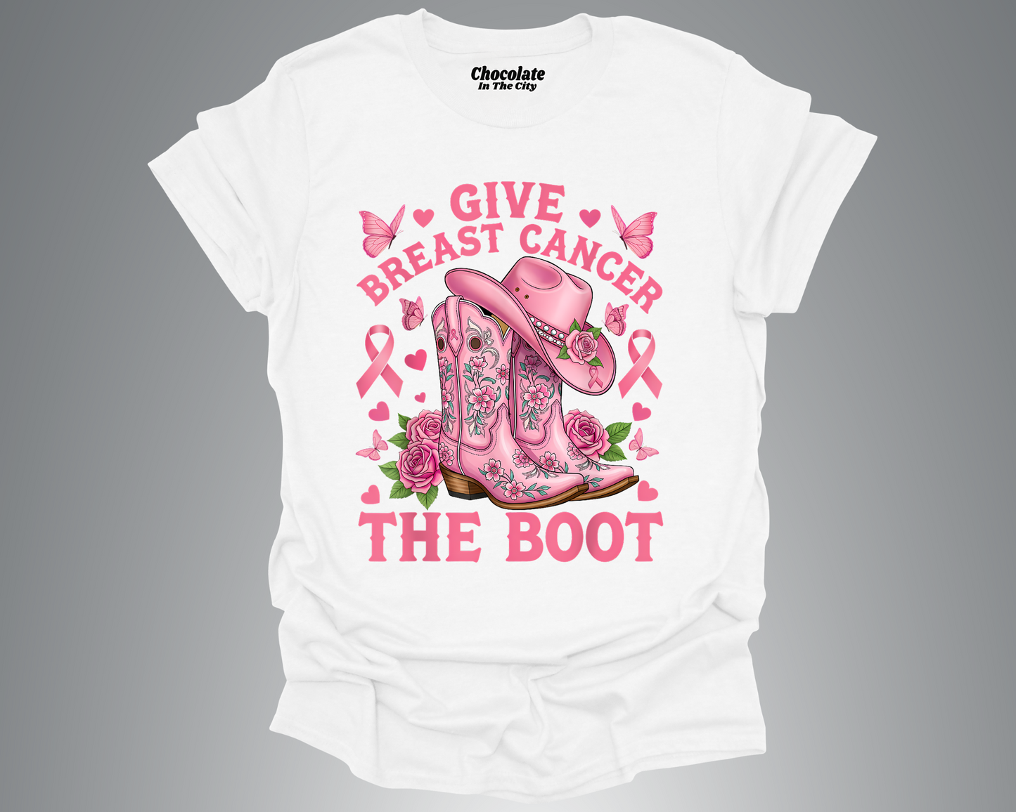 Give Cancer The Boot - T-Shirt