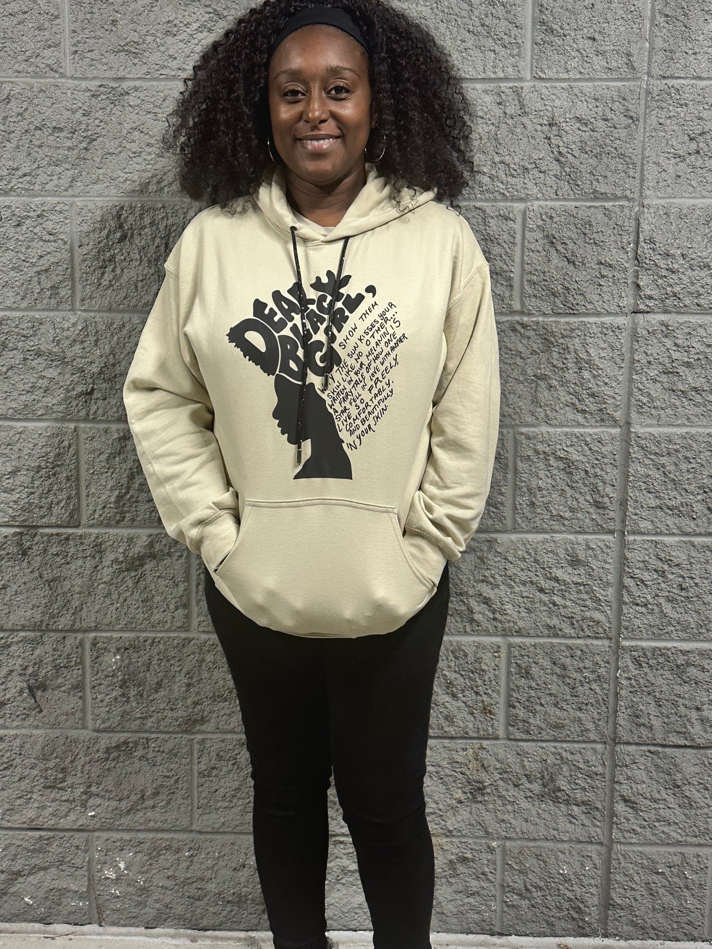 Dear Black Girl- Hoodie w/Bling Strings