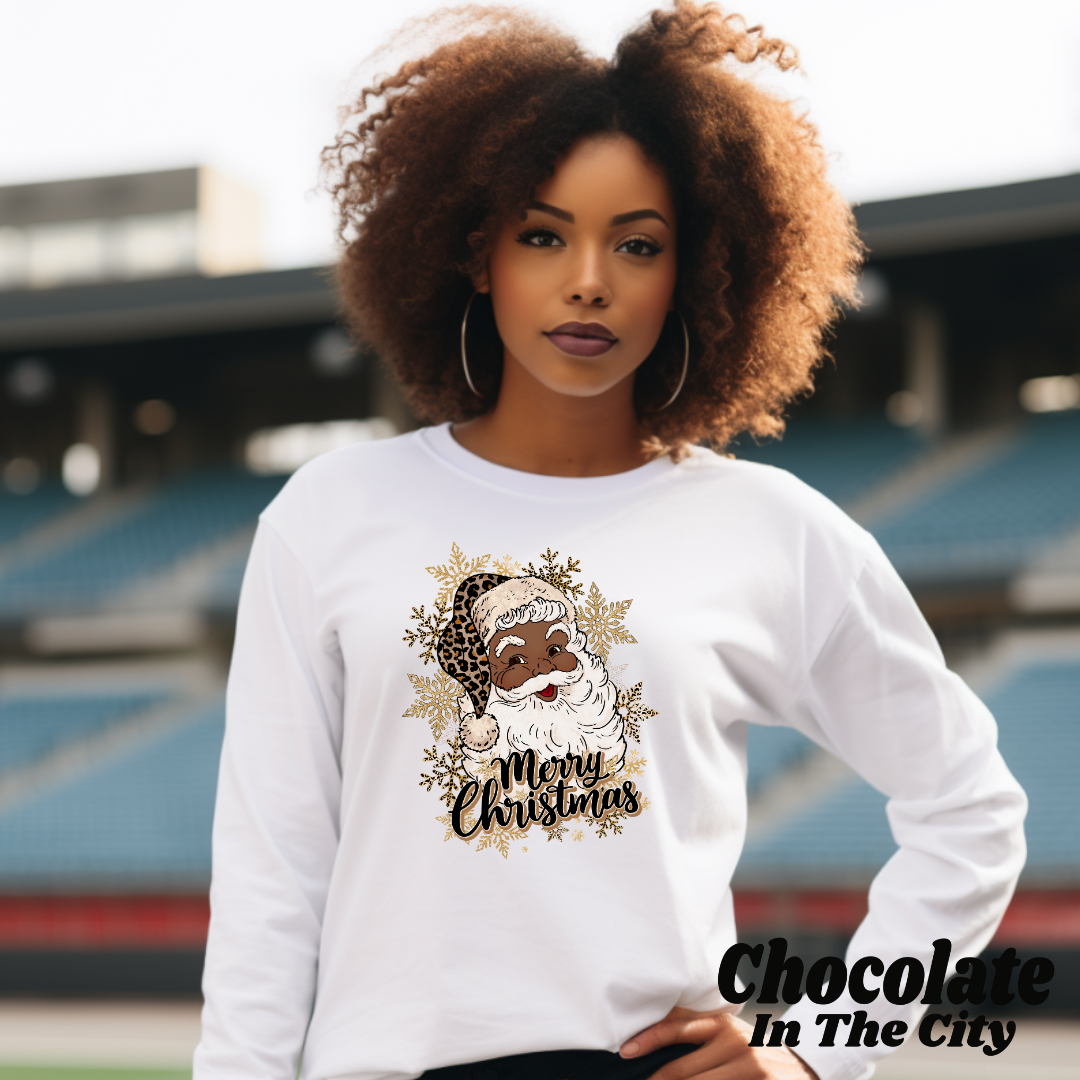 Black Santa - Christmas Sweatshirt