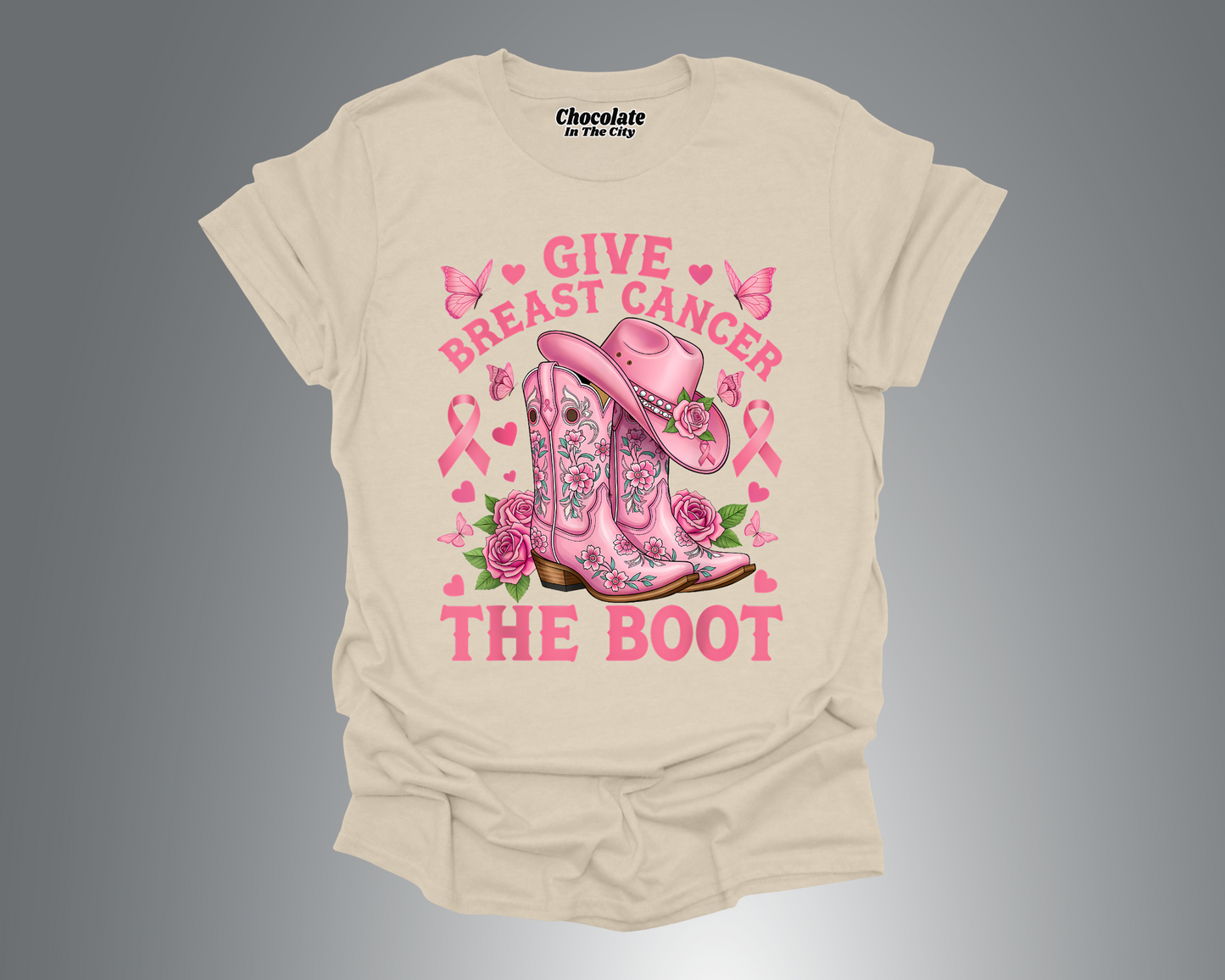 Give Cancer The Boot - T-Shirt
