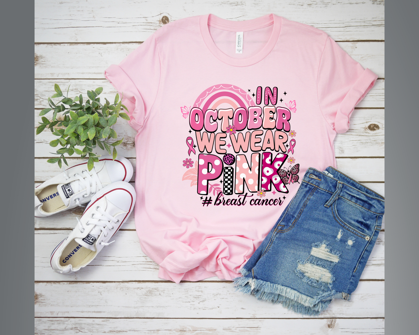 October Pink - Breast Cancer Awareness - T-Shirt