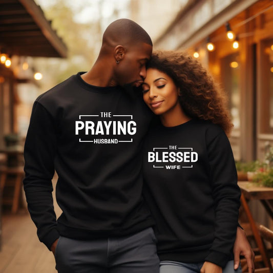 Praying Husband & Praying Wife - Long Sleeve  T-Shirt