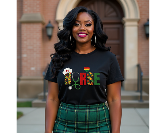 Black History Nurse T-Shirt