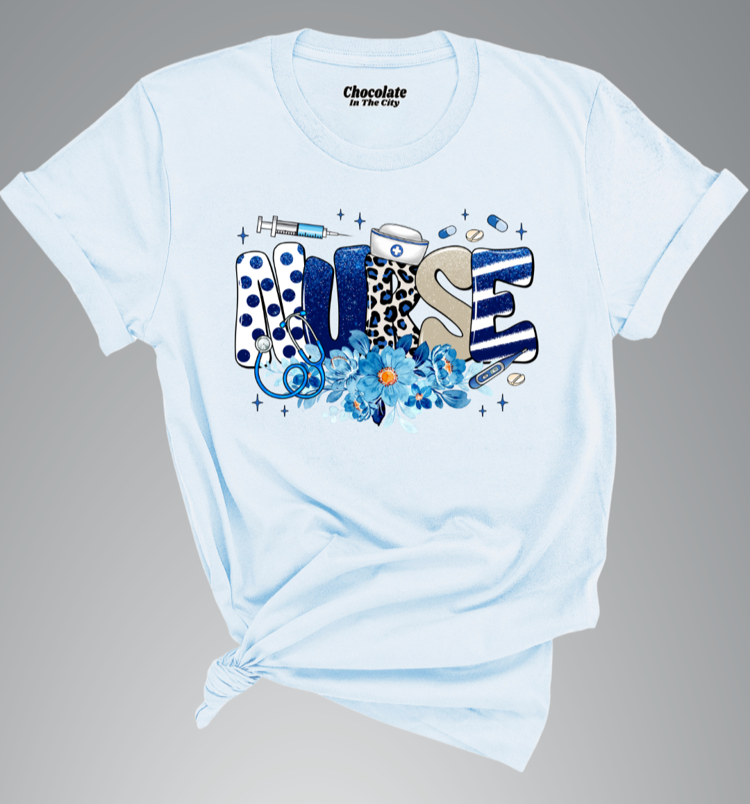 Blue Nurse - T-Shirt