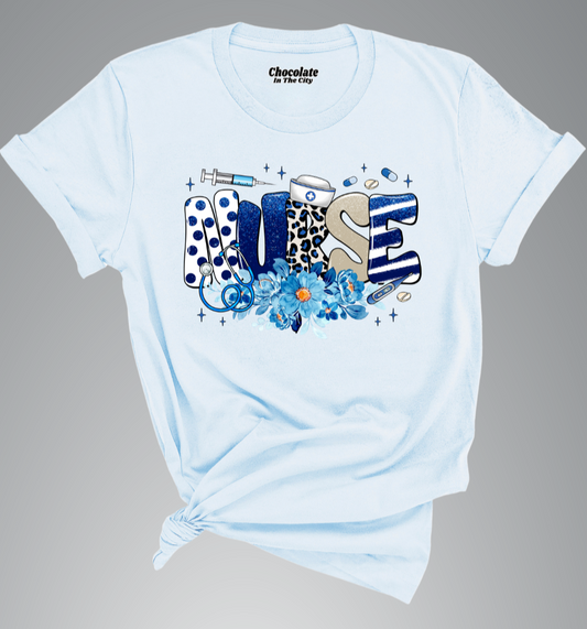 Blue Nurse - T-Shirt