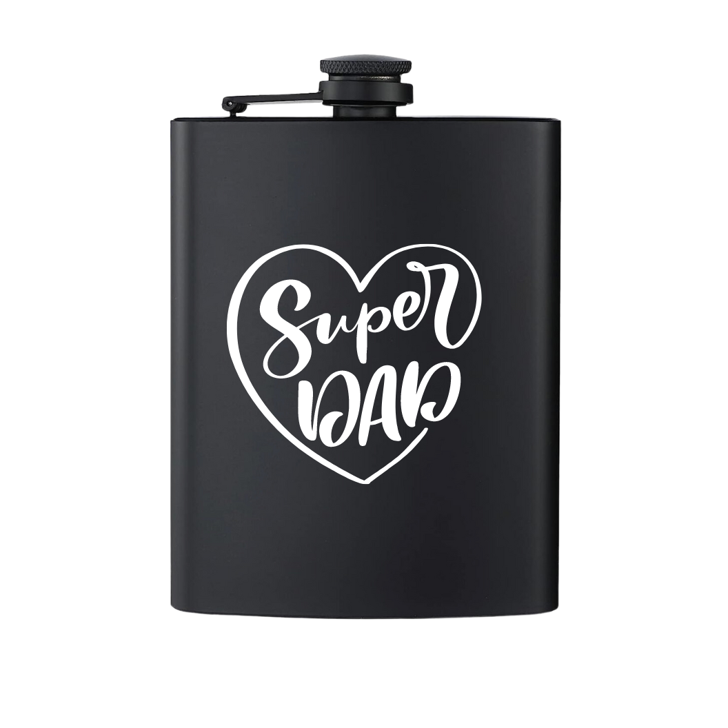 MATTE BLACK 8 OZ FLASK