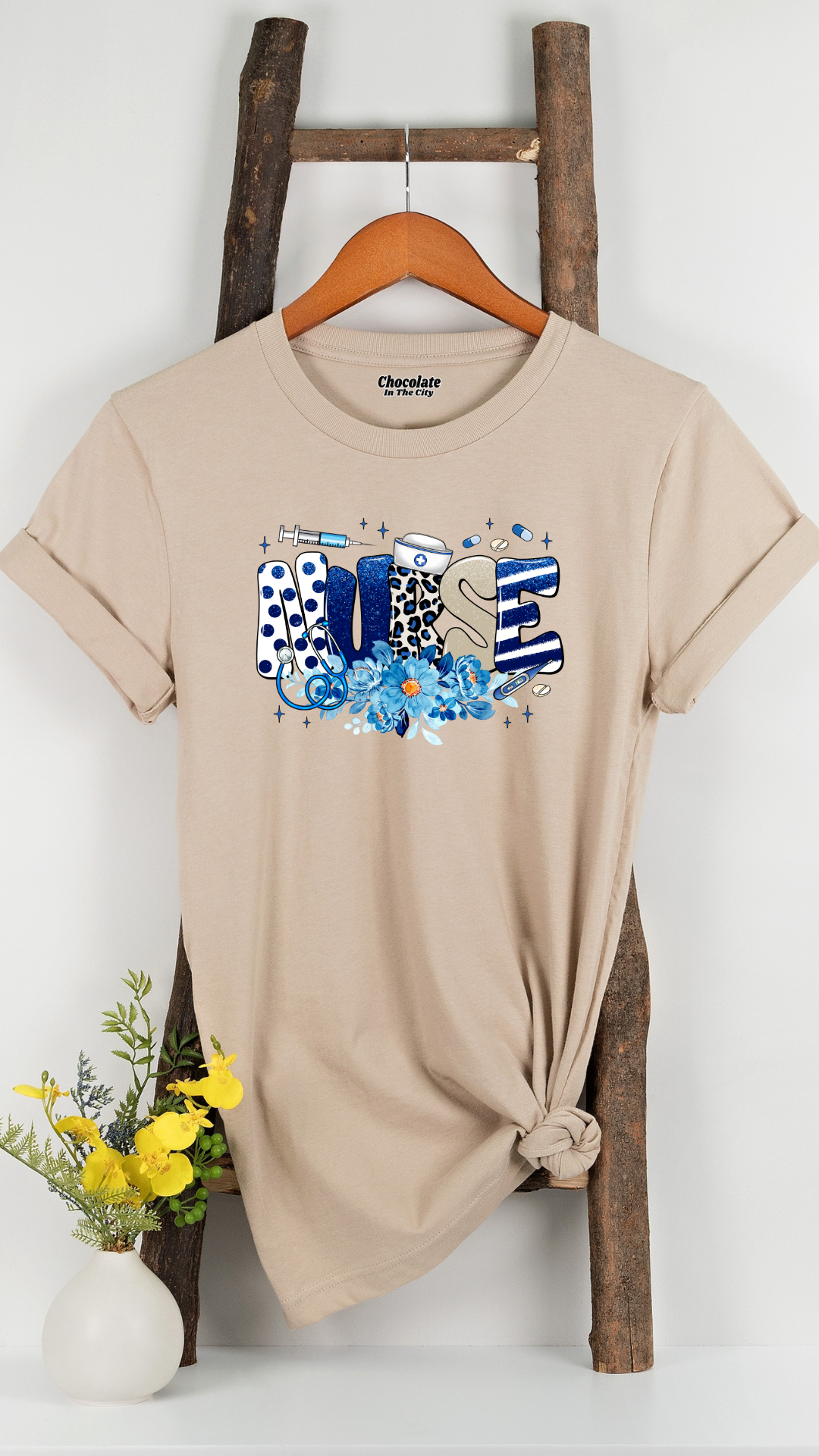 Blue Nurse - T-Shirt