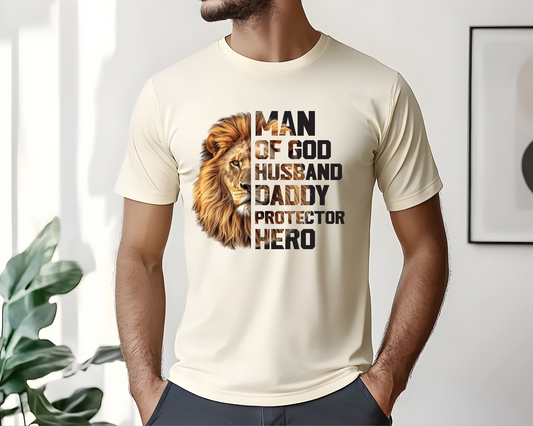Man of God, Father's Day - T-Shirt