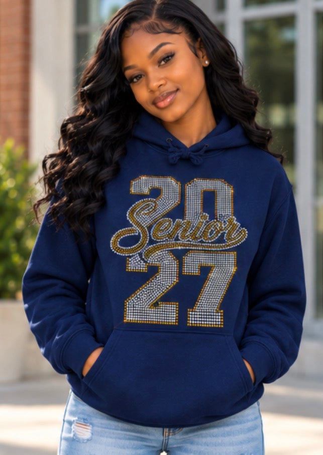 Senior Rhinestone Hoodie