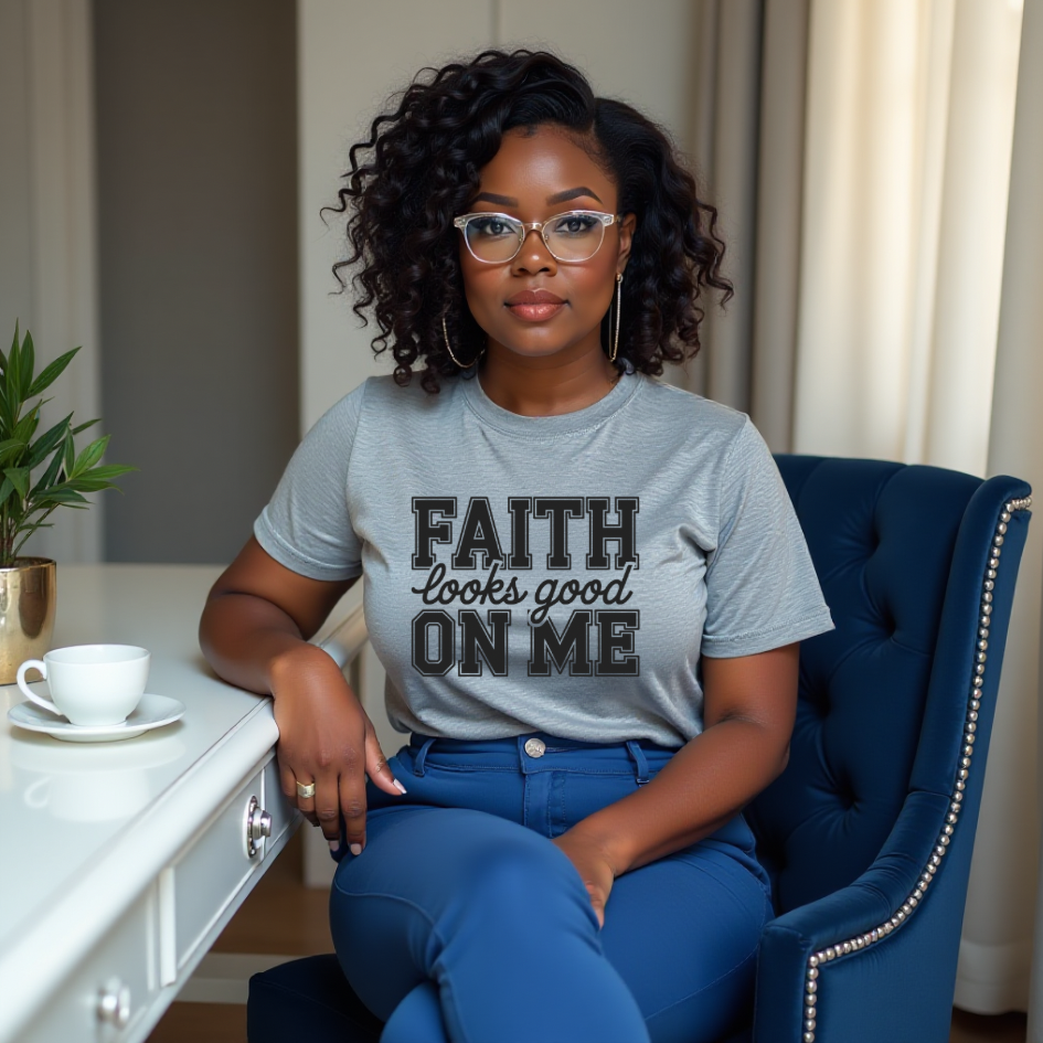 Faith Looks Good On Me - T-Shirt