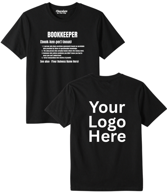 Bookkeeper T-Shirt with Logo on Back
