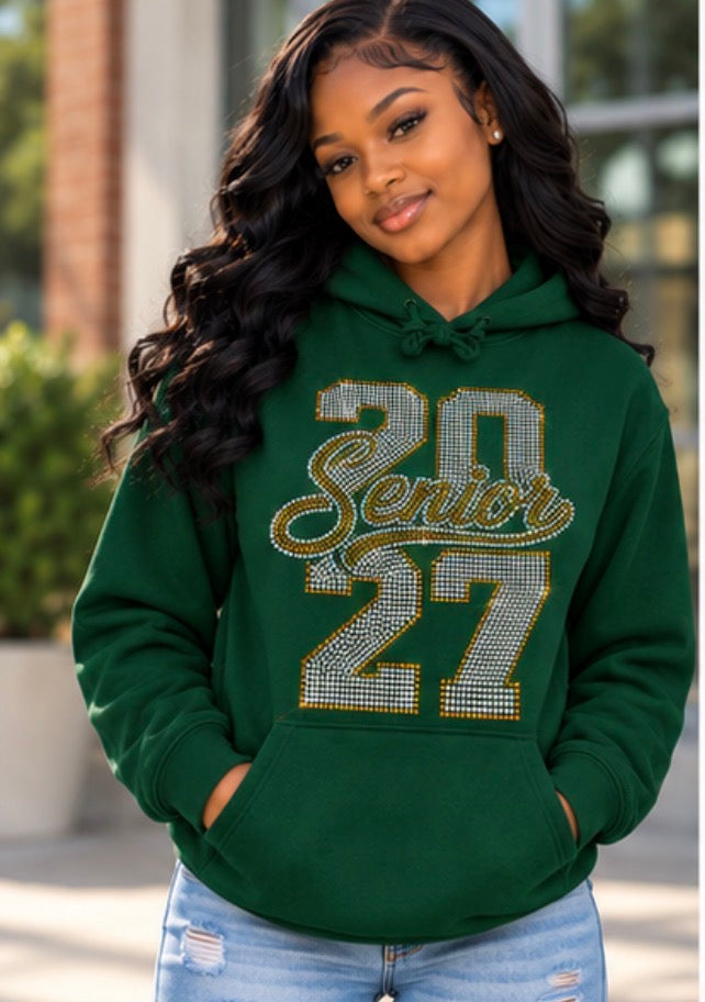 Senior Rhinestone Hoodie