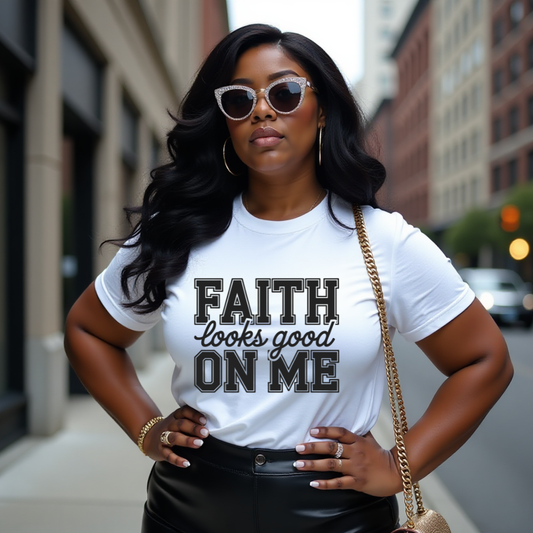Faith Looks Good On Me - T-Shirt