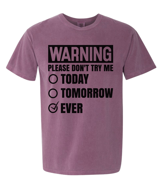 WARNING - T-SHIRT