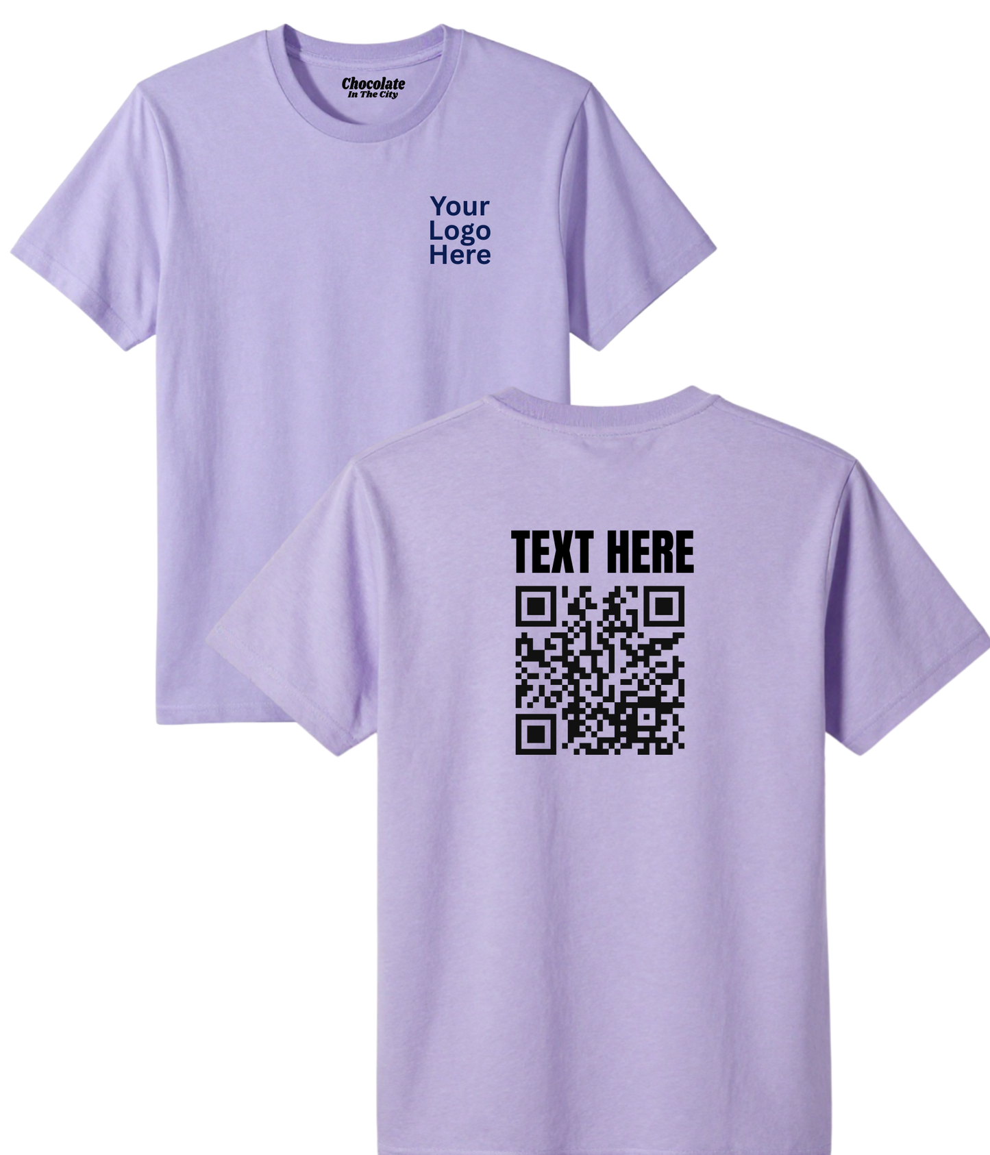 Business T-Shirt with your QR code on the back.