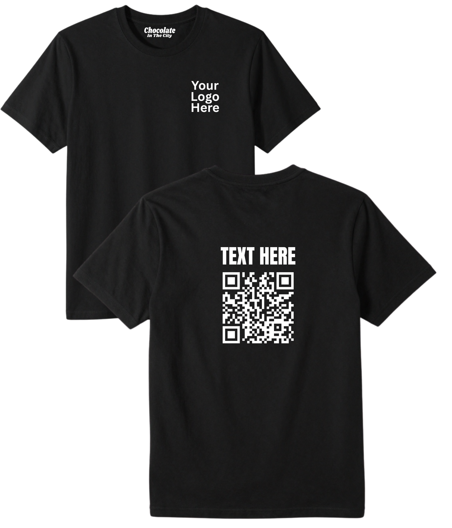 Business T-Shirt with your QR code on the back.