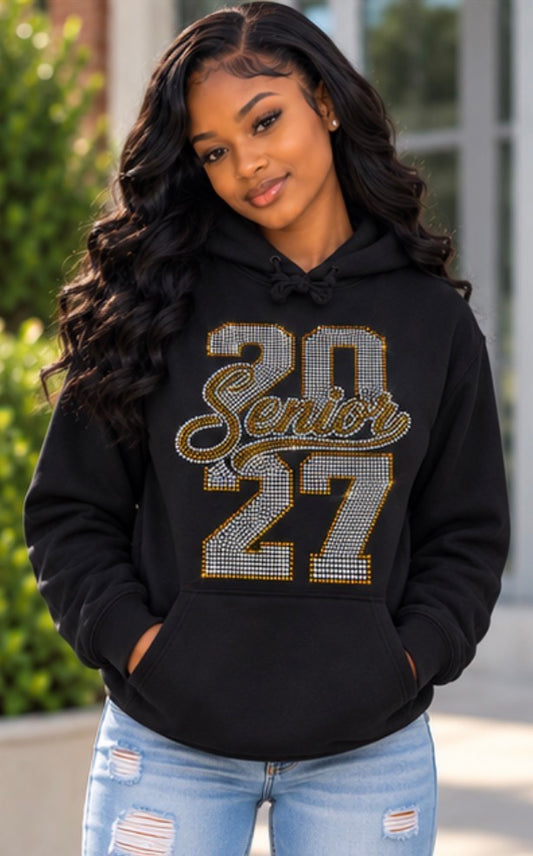 Senior Rhinestone Hoodie