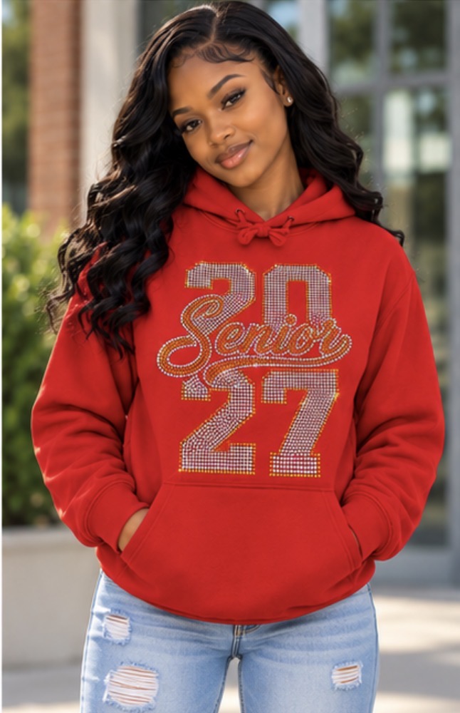 Senior Rhinestone Hoodie