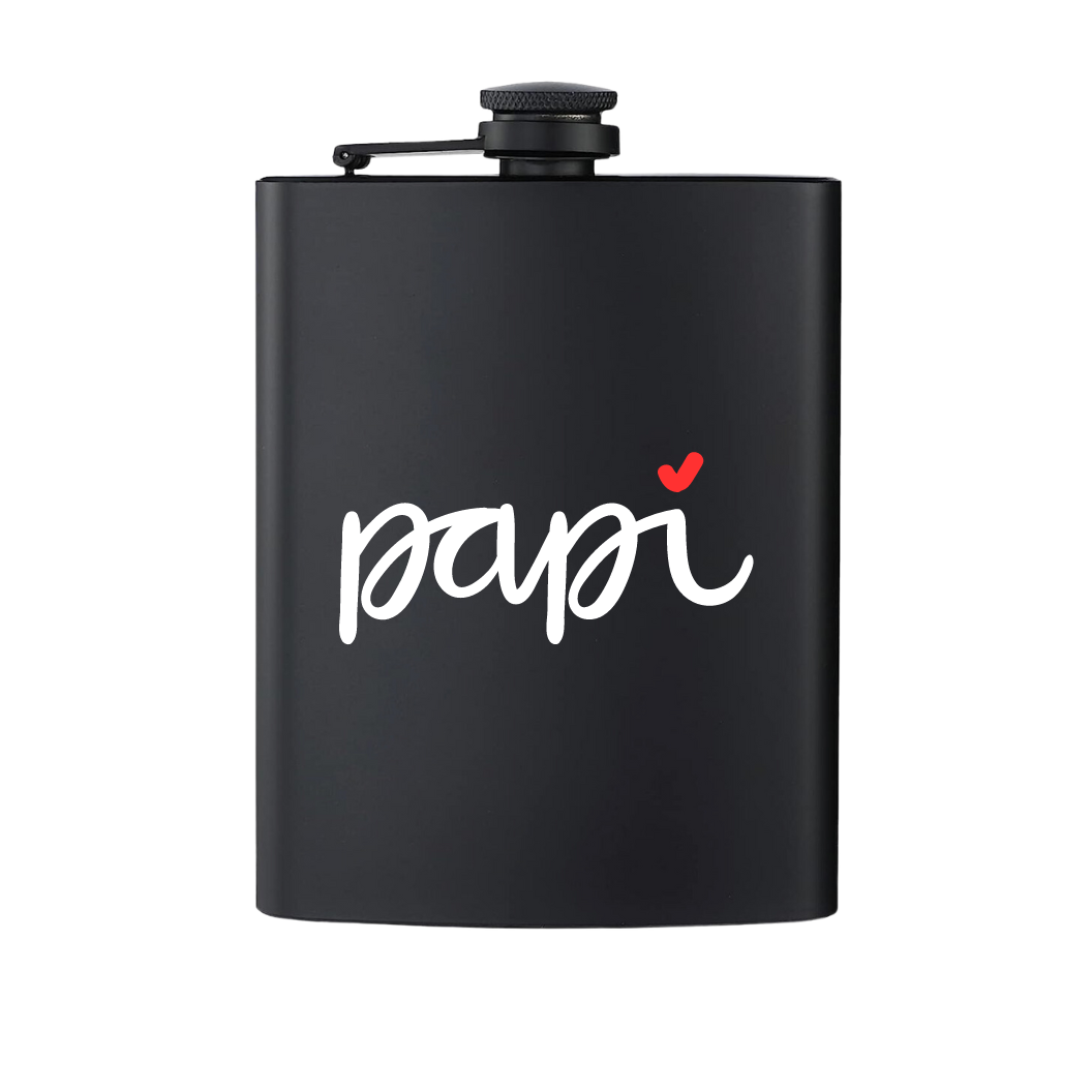 MATTE BLACK 8 OZ FLASK