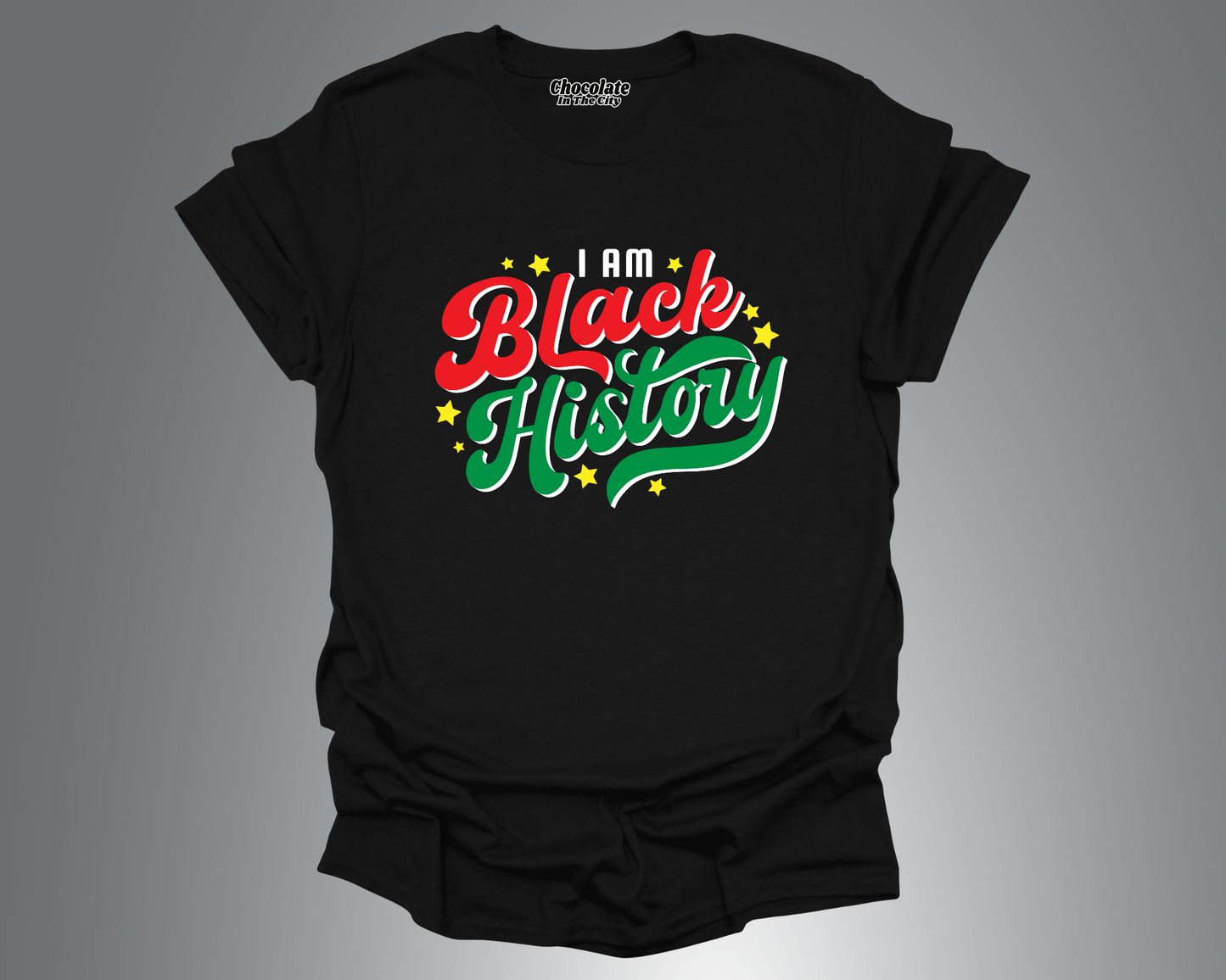 I Am Black History Swirl - T-shirt