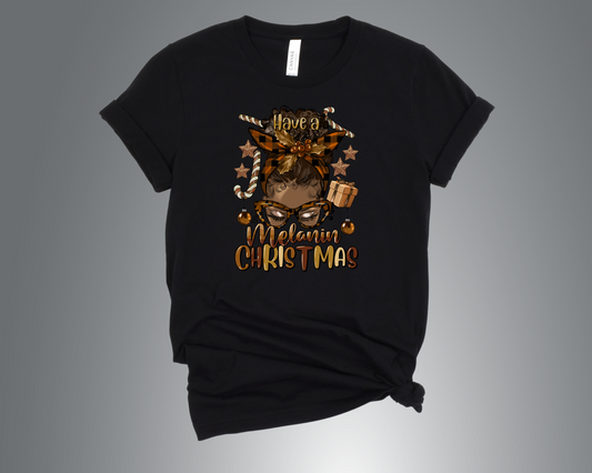 Melanin Christmas - T-Shirt