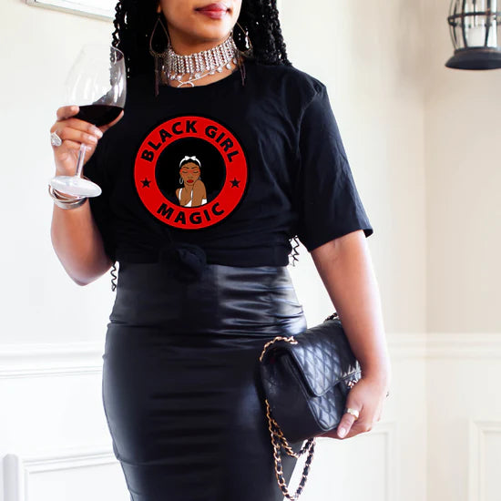 Black Girl Magic Red T-Shirt